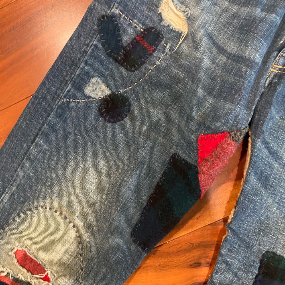 RALPH LAUREN PATCHWORK JEANS - Picture 6 of 16